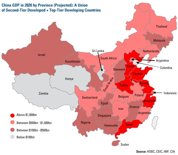 gdp power in china 2020