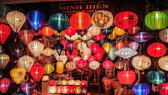 Chinese Lantern Workshop in Hoi An, Vietnam