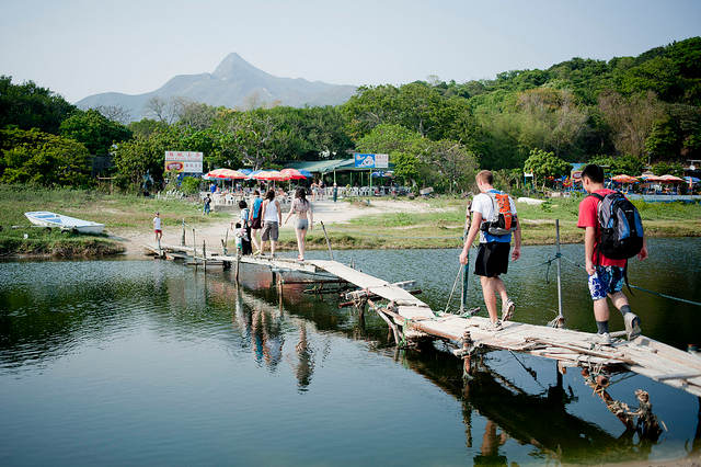 "Wooden Bridge" in Han Tin Wan