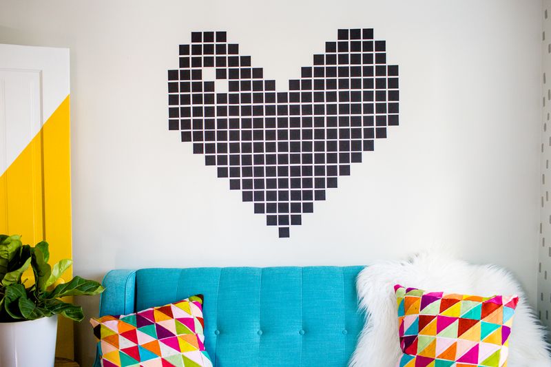 Washi Tape Wall Decor - A Beautiful Mess