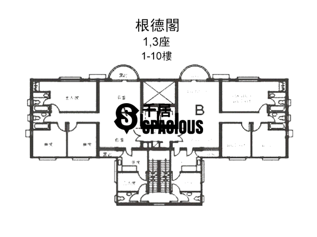 Kowloon Tong - Kent Court Floor Plan 01