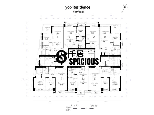 铜锣湾 - yoo Residence 平面图 03