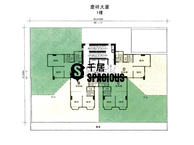 To Kwa Wan - Hing Cheung Building Floor Plan 01