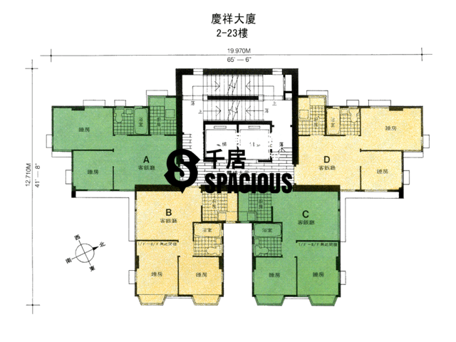 To Kwa Wan - Hing Cheung Building Floor Plan 02
