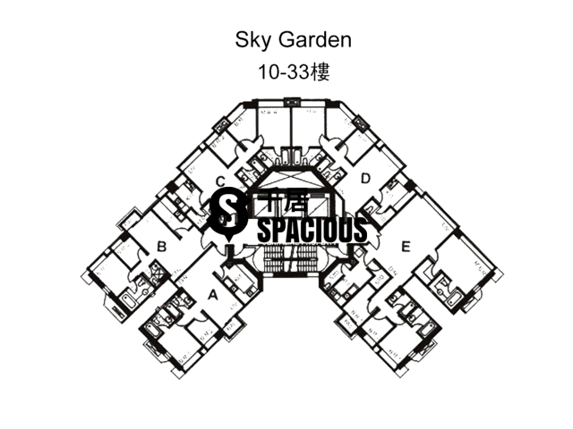 何文田 - Sky Garden 平面图 01