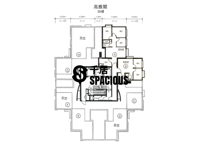 Sai Ying Pun - Ko Nga Court Floor Plan 01