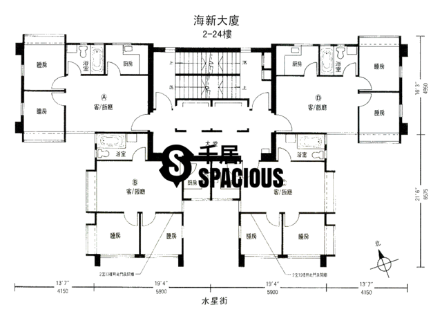 Causeway Bay - Hoi Sun Building Floor Plan 02