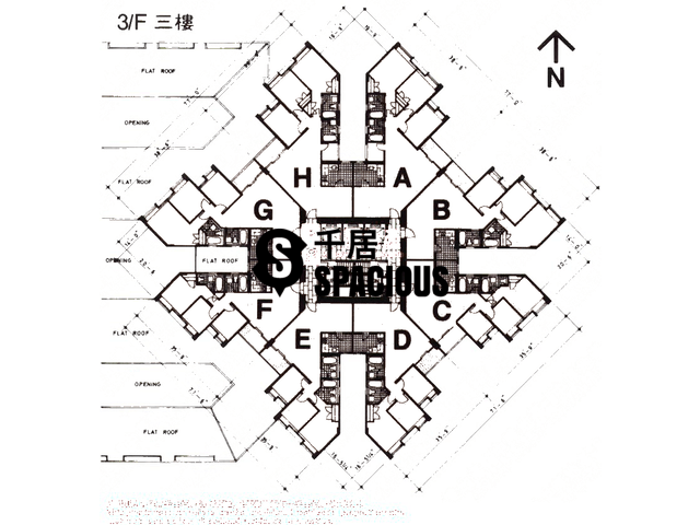 太古城 - 太古城 海天花園 彩天閣 (58座) 平面圖 57