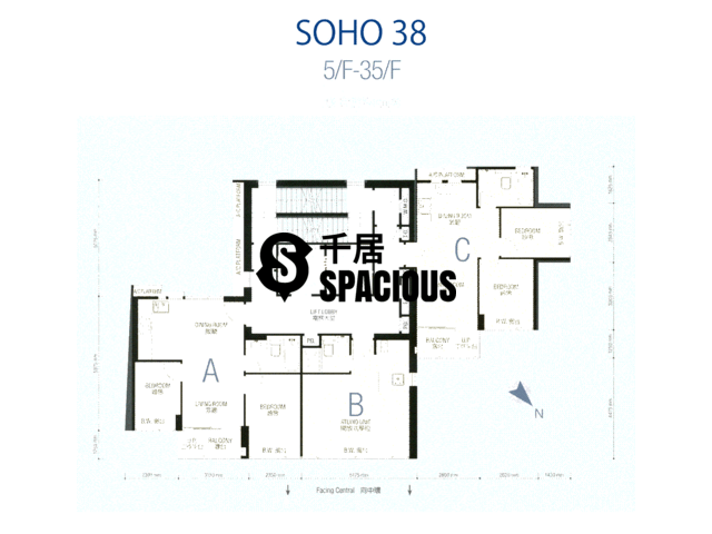 Mid Levels Central - Soho 38 Floor Plan 02