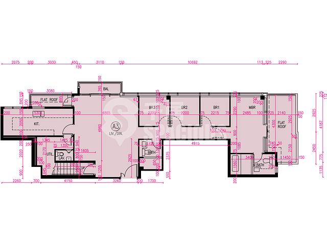 屯門 - Novo Land 3B期 Fiskars 1座 平面圖 04