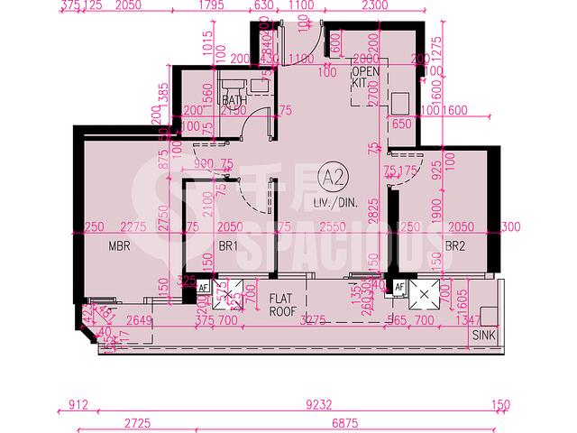 屯門 - Novo Land 3B期 Fiskars 1座 平面圖 06