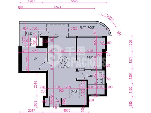 Tuen Mun - Novo Land Phase 3B Fiskars Block 1 Floor Plan 07