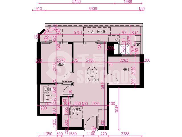 Tuen Mun - Novo Land Phase 3B Fiskars Block 1 Floor Plan 08