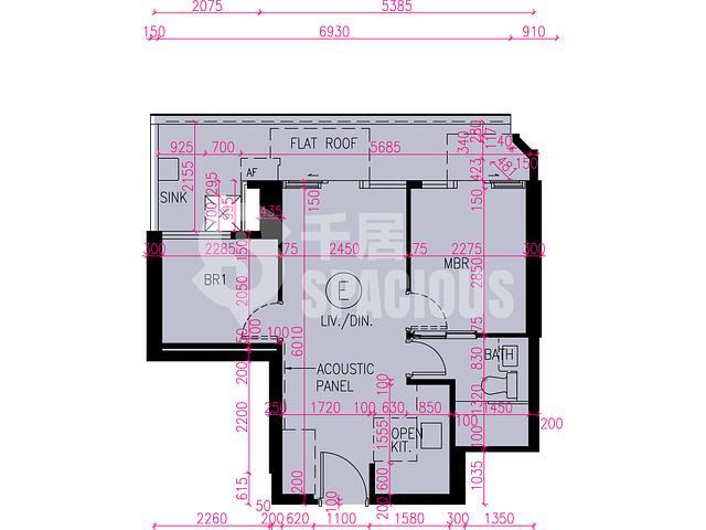 Tuen Mun - Novo Land Phase 3B Fiskars Block 1 Floor Plan 13