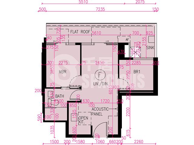 Tuen Mun - Novo Land Phase 3B Fiskars Block 1 Floor Plan 12