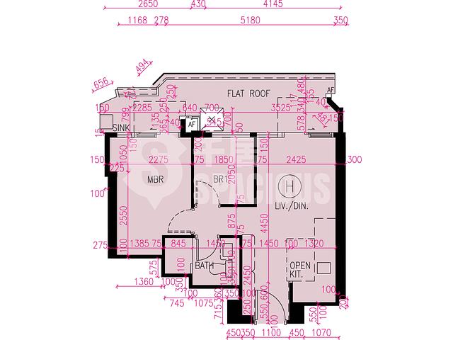 Tuen Mun - Novo Land Phase 3B Fiskars Block 1 Floor Plan 13