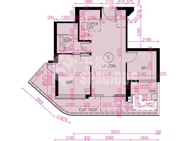 屯門 - Novo Land 3B期 Fiskars 1座 平面圖 16