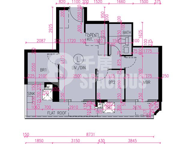 Tuen Mun - Novo Land Phase 3B Fiskars Block 1 Floor Plan 17