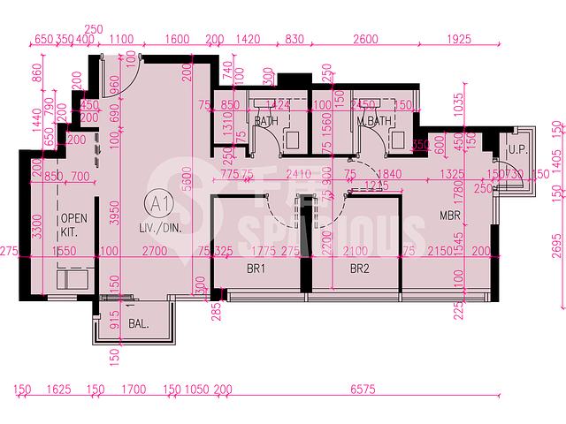 Tuen Mun - Novo Land Phase 3B Fiskars Block 1 Floor Plan 19