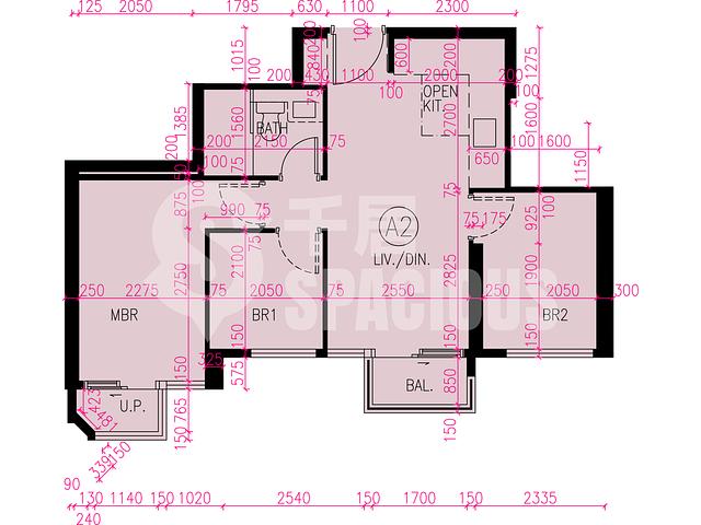 Tuen Mun - Novo Land Phase 3B Fiskars Block 1 Floor Plan 19