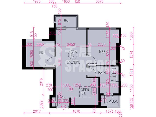 Tuen Mun - Novo Land Phase 3B Fiskars Block 1 Floor Plan 20