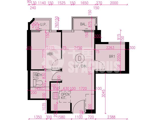 Tuen Mun - Novo Land Phase 3B Fiskars Block 1 Floor Plan 09