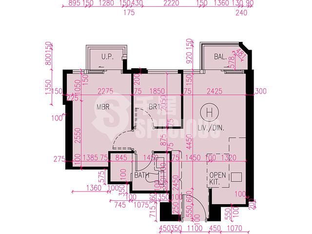 Tuen Mun - Novo Land Phase 3B Fiskars Block 1 Floor Plan 14