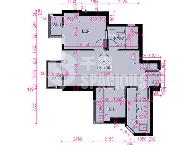 Tuen Mun - Novo Land Phase 3B Fiskars Block 1 Floor Plan 10