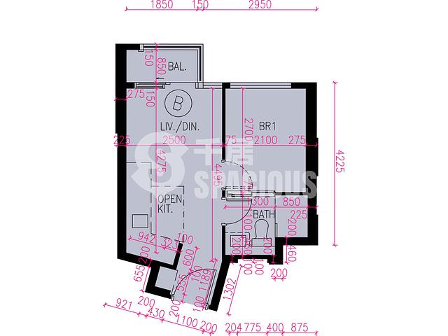 屯門 - Novo Land 3B期 Fiskars 2A座 平面圖 13