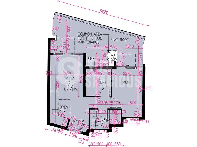 Tuen Mun - Novo Land Phase 3B Fiskars Block 2B Floor Plan 13