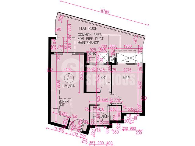 屯門 - Novo Land 3B期 Fiskars 2B座 平面圖 08