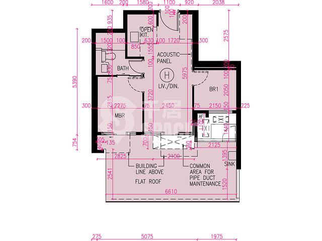 Tuen Mun - Novo Land Phase 3B Fiskars Block 2B Floor Plan 10