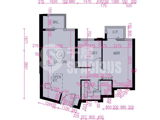 屯門 - Novo Land 3B期 Fiskars 2B座 平面圖 10