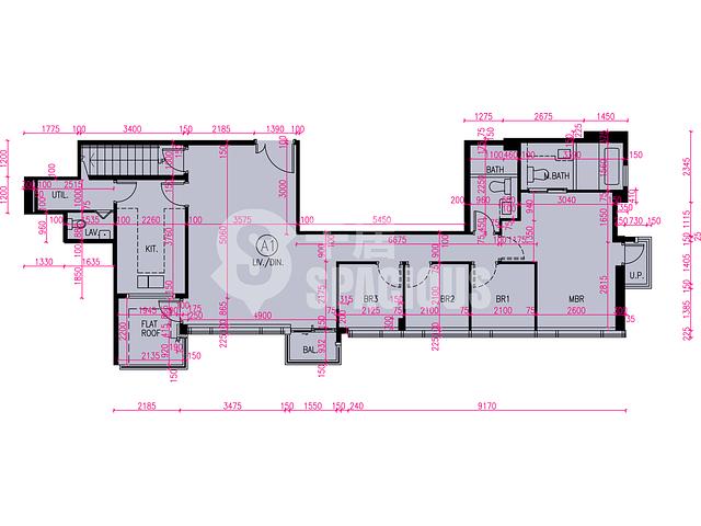 Tuen Mun - Novo Land Phase 3B Fiskars Block 2B Floor Plan 09