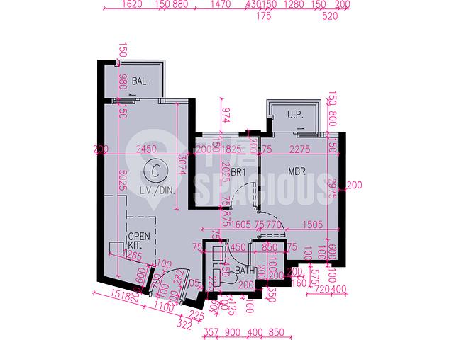 Tuen Mun - Novo Land Phase 3B Fiskars Block 2B Floor Plan 14