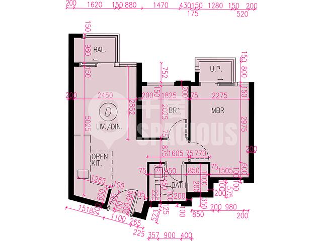 屯門 - Novo Land 3B期 Fiskars 2B座 平面圖 15