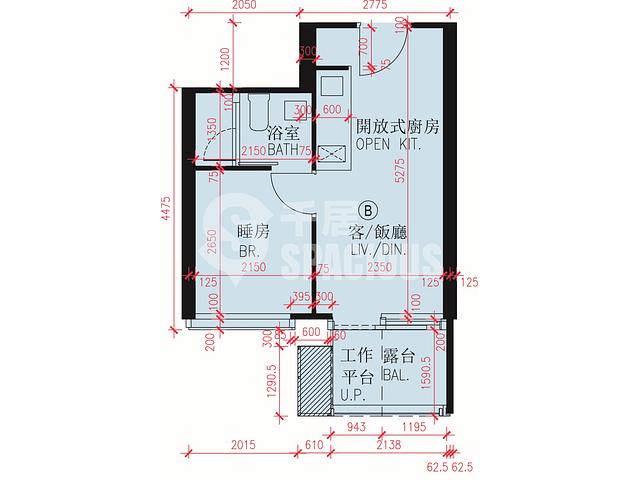 启德 - 维港・双钻1A座 平面图 01