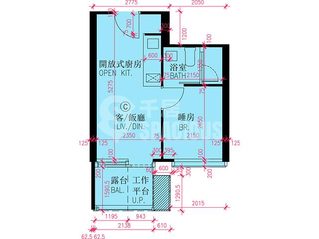 启德 - 维港・双钻1A座 平面图 03