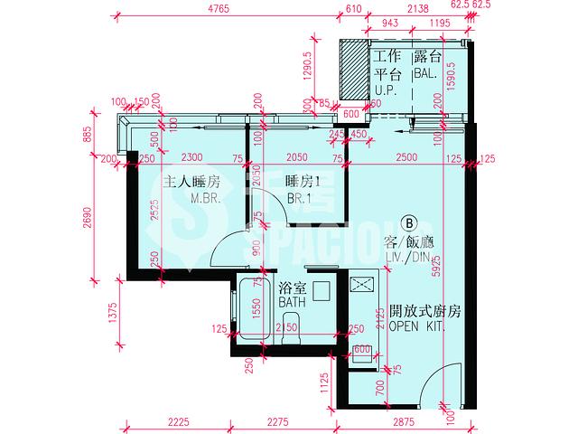 Kai Tak - Twin Victoria Block 1B Floor Plan 03