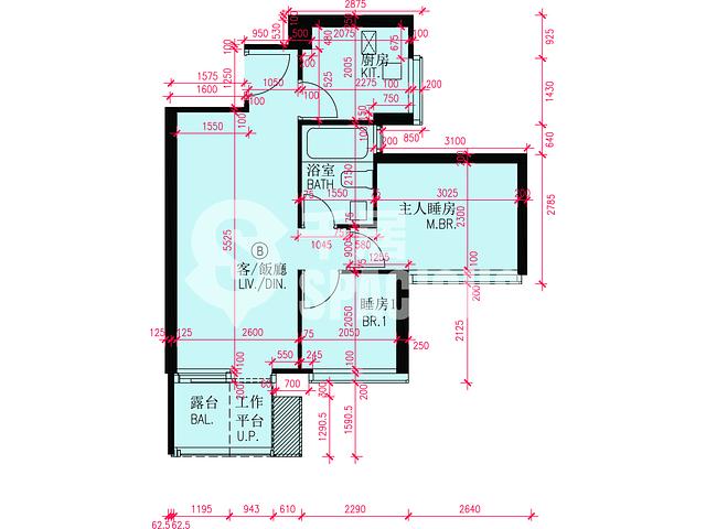 启德 - 维港・双钻2A座 平面图 04