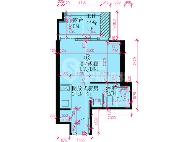 启德 - 维港・双钻2A座 平面图 02