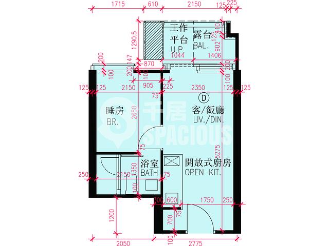 啟德 - 維港・雙鑽2A座 平面圖 04