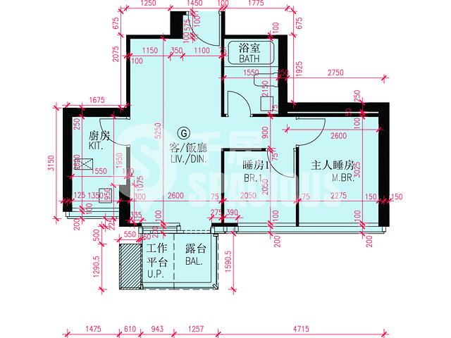 啟德 - 維港・雙鑽2A座 平面圖 06