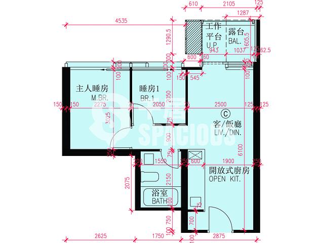 启德 - 维港・双钻2B座 平面图 03