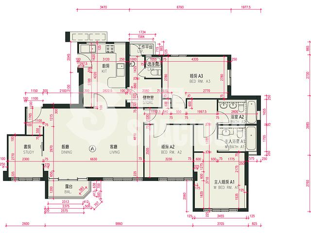 Pok Fu Lam - Jessville Tower Floor Plan 01