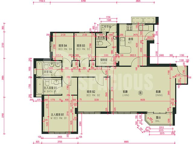 Pok Fu Lam - Jessville Tower Floor Plan 02