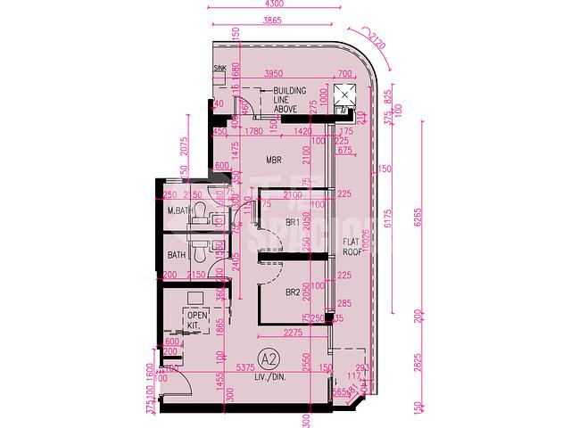 Tuen Mun - Novo Land Phase 2A Arreso Tower 3 Floor Plan 01