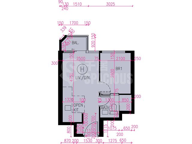 Tuen Mun - Novo Land Phase 2A Arreso Tower 3 Floor Plan 16