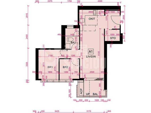 Kai Tak - Cullinan Sky Phase 1 Tower 3 Floor Plan 13