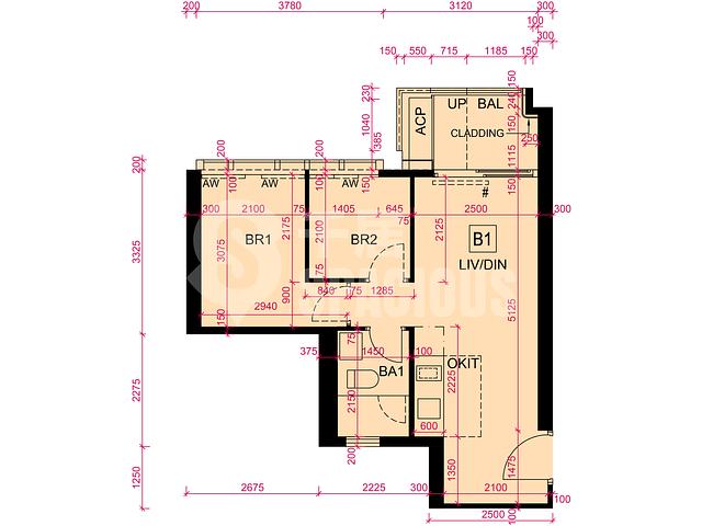 Kai Tak - Cullinan Sky Phase 1 Tower 3 Floor Plan 22